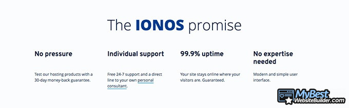 Opiniones sobre Hosting 1&1: Promesa IONOS.