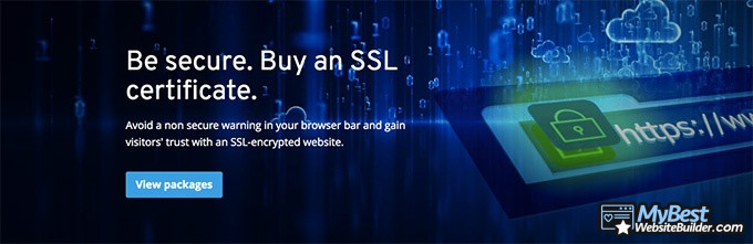 1&1 hosting reviews: SSL certificate.