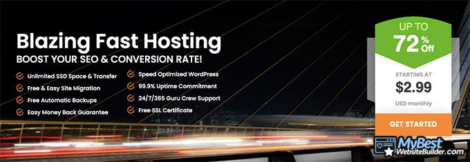 A2 Hosting reviews: blazing fast hosting.