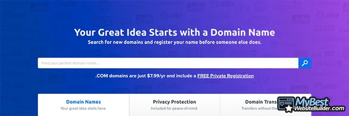 Хостинг домена: DreamHost.