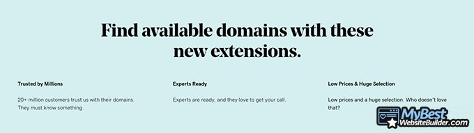 Best domain hosting: GoDaddy.