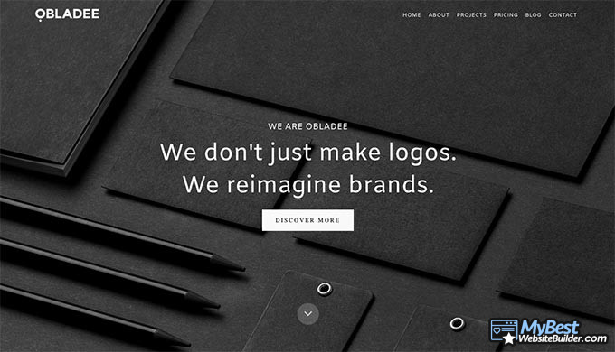 Website portofolio terbaik: Obladee.