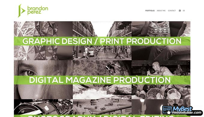 Website portofolio terbaik: Brandon Perez.