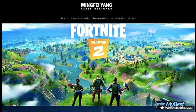 Website portofolio terbaik: Mingfei Yang.