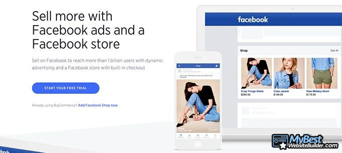 BigCommerce reviews: Facebook integration.