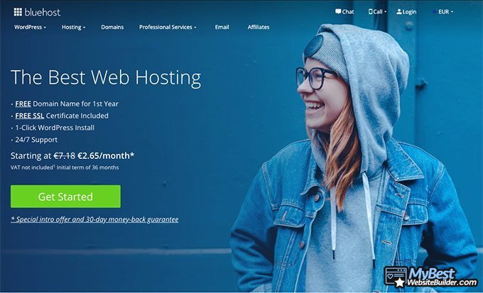 Comment héberger un site: bluehost.