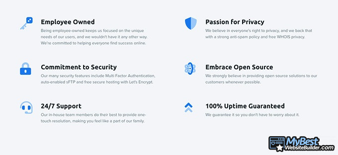 DreamHost reviews: features of DreamHost.