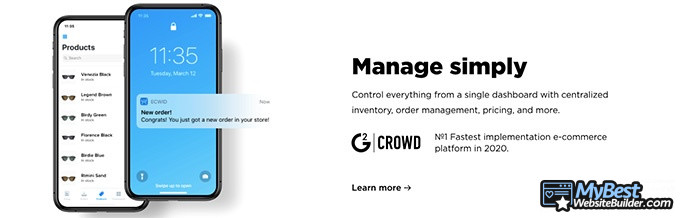 Ecwid reviews: manage simply.