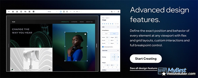 Editor X review: advanced design features.