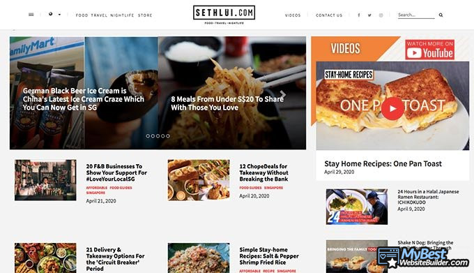 Meilleur site de cuisine exemple 5.