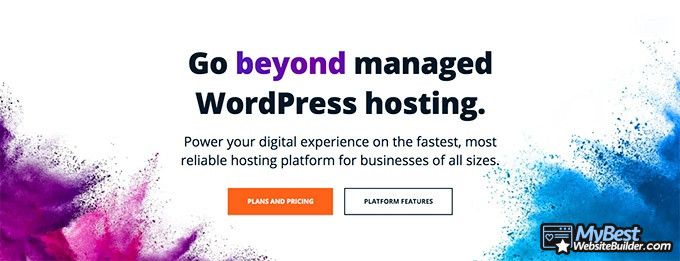 Hosting WordPress Gratis: WP Engine.