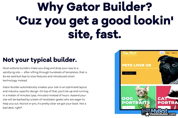 GoDaddy alternatives: HostGator homepage.