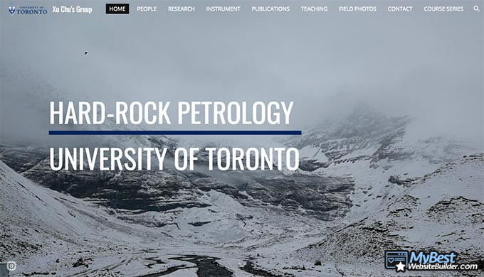 Google Sites examples: Xu Chu's Group.