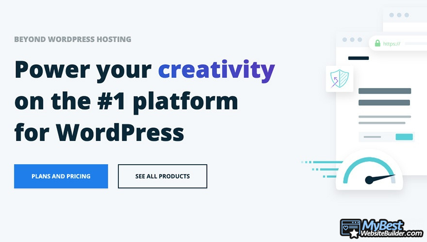 HostGator alternatives: WP Engine homepage.