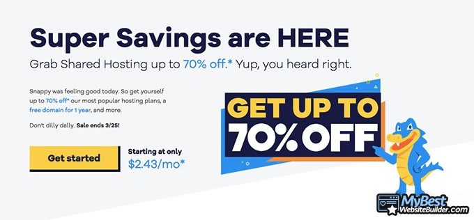 HostGator review: savings.