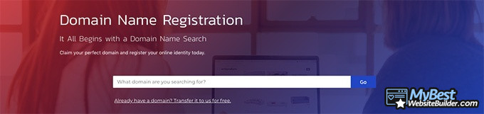 InMotion hosting review: domain name registration.