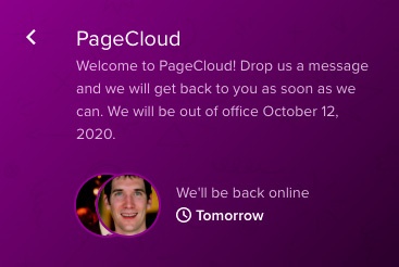 PageCloud review: customer support.