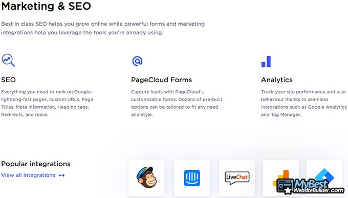 PageCloud review: marketing & SEO.