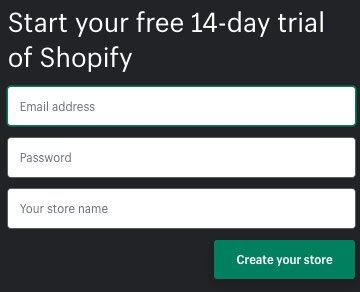 Cara kerja Shopify: uji coba gratis Shopify.
