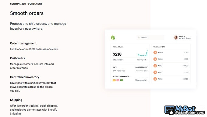 Shopify или Squarespace: простые заказы с Shopify.