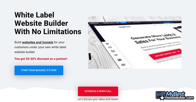 Ulasan Simvoly: Website builder dengan white label.