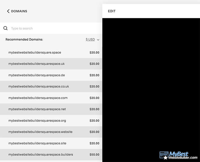 Tutorial Squarespace: integrações de nomes de domínio.