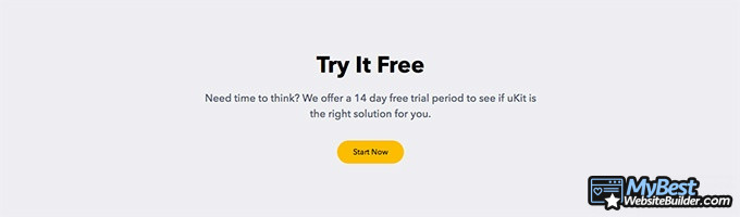 Đánh giá uKit: dùng thử miễn phí.