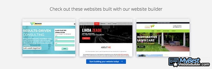 Web.com website builder reviews: themes.