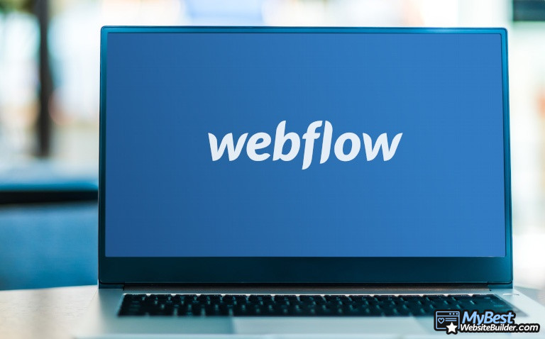 Webflow Alternatives: Webflow on computer.