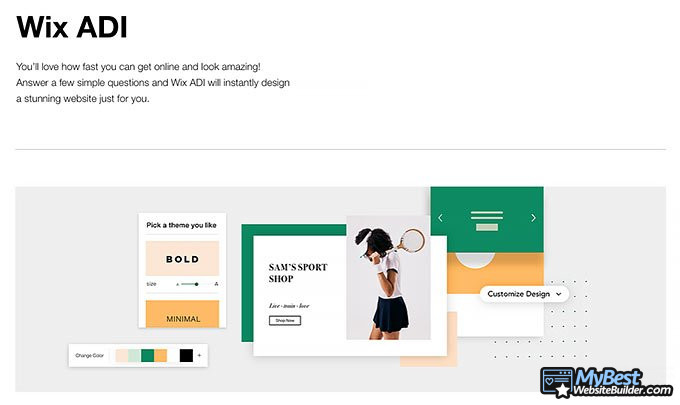Wix review: Wix ADI