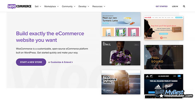 WooCommerce review: front page.