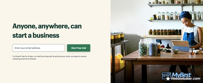 Melhores alternativas ao WordPress: Shopify.