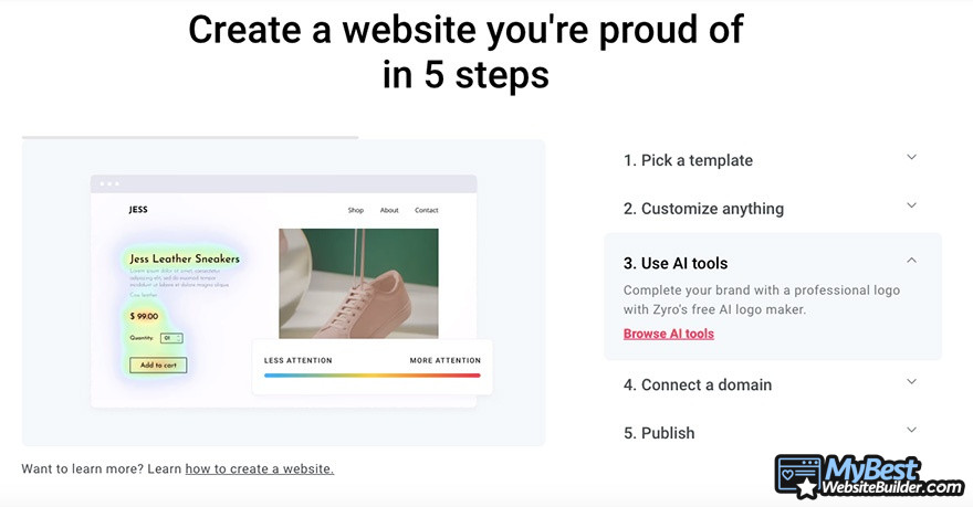 Zyro review: create a website you're proud of, in 5 simple steps.